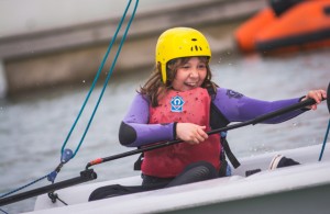 A Nine Acres Community Primary school pupil experiences sailing with UKSA. Credit: UKSA
