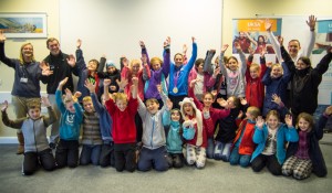 Cowes Primary School with Helena Lucas. Credit UKSA