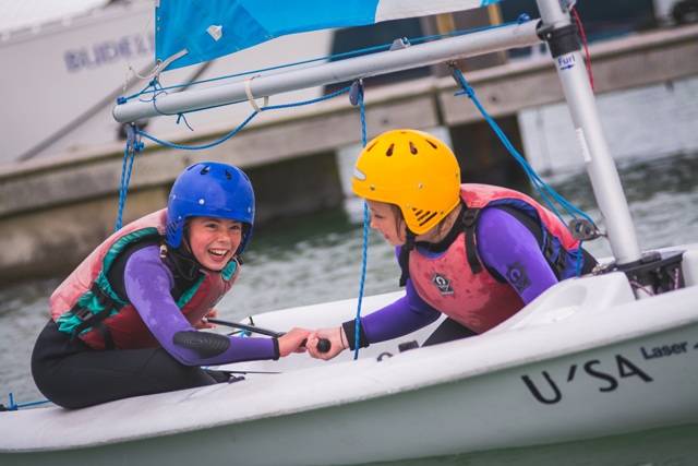 Nine Acres Community Primary school pupils experience sailing with UKSA. Credit: UKSA