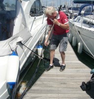 The Brizo Hull Mate in action