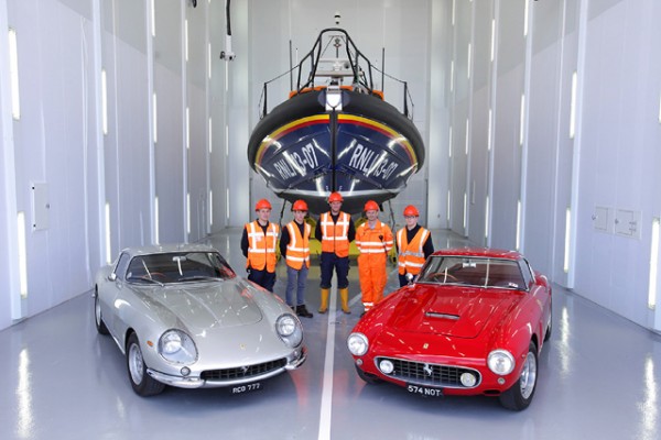 The Farraris being auctioned to raise funds for the RNLI