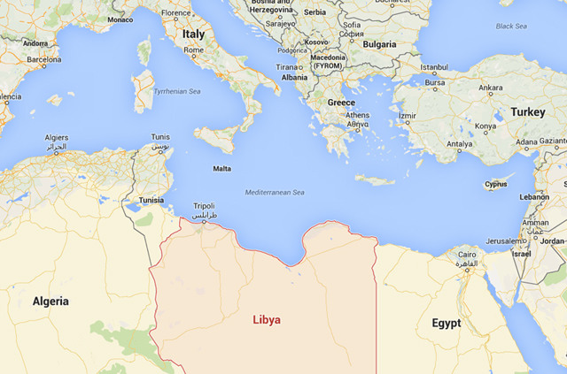 Libya. Credit: Google Maps