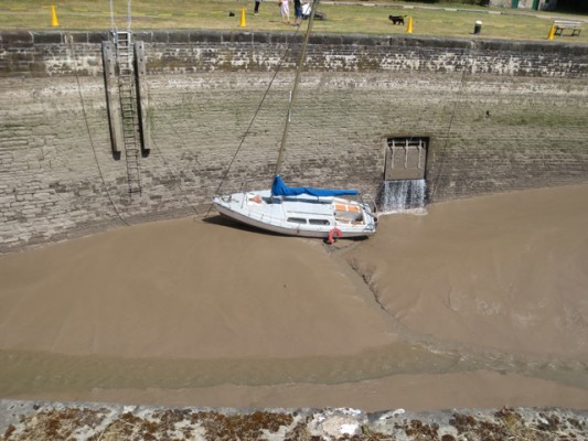Low tide in Lydney Harbour. Credit: Paul Hayes