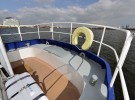 Tug Yacht 33 - Curved stern option includes a bench seat