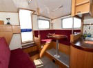 Tug Yacht 33 - Throttle:shift leavers at rear of saloon allow the boat to be driven from the cockpit using an emergency tiller