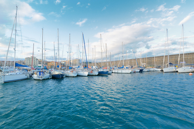 Sailing yachts in Sicily, Italy