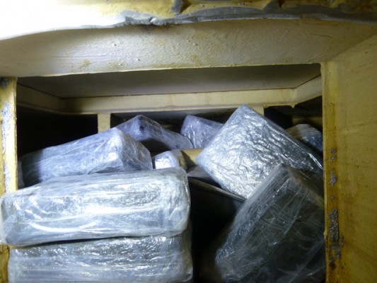 Cocaine found in a floor concealment in the yacht Golem that was intercepted off the Kent coast