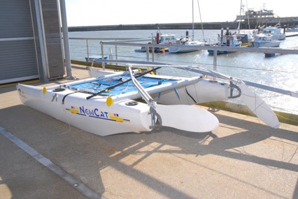 The Hobie Cat catamaran found off the Kent coast. Credit: Maritime and Coastguard Agency