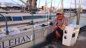 Keith White and his yacht Marathon