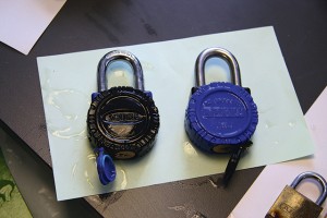 Padlocks_The internal workings were unaffected