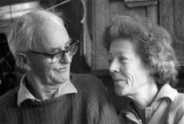 Admiral Mary Barton, with her husband Humphrey. Credit Ocean Cruising Club