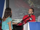 Scarlet Oyster crew member Tijs Van Langenhove proposed marriage on stage to his partner of 3 years Anna Vugbblija. Credit: Clare Pengelly