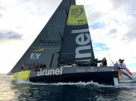 Team Brunel arrive in Saint Lucia to set a new ARC Course Record of 8d 7h 39m 30s © WCC