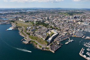 An aerial view of Plymouth ©Trevor Burrows
