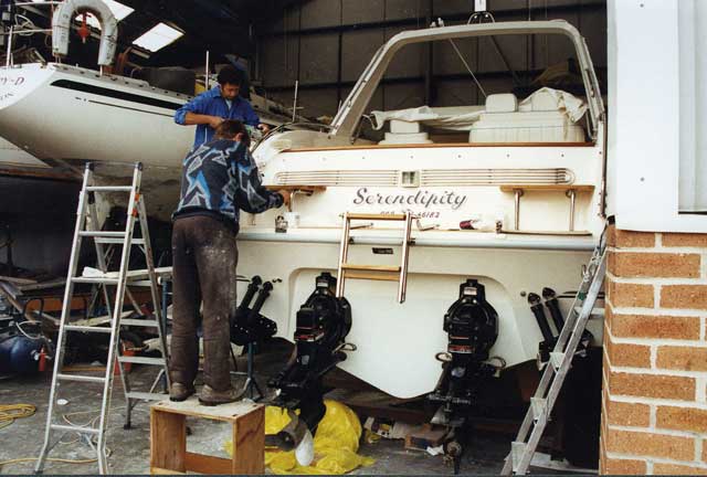 How to repair big holes in GRP boats - 5 Cmyk