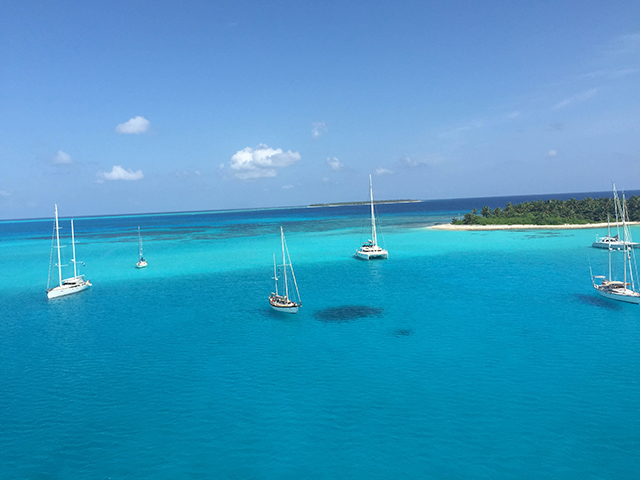 World ARC fleet in Cocos Keeling © WCC