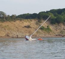 Callout to same yacht for Yarmouth RNLI