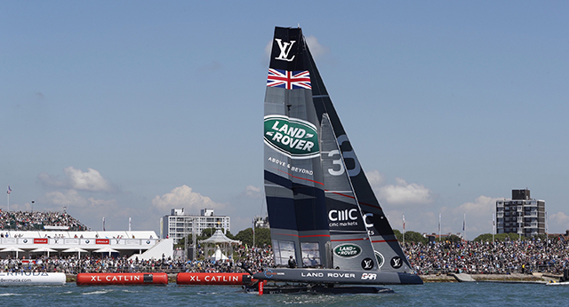 Land Rover Sailing Event Land Rover BAR sail into Podium Finish at Portsmouth ACWS event. Credit ...