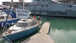 Dave Selby and Marlin make it from Essex to Kent right under the noses of border control
