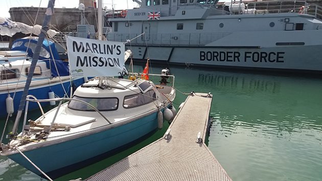 Dave Selby and Marlin make it from Essex to Kent right under the noses of border control