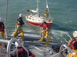 Eastbourne’s all-weather lifeboat assists with medevac from yacht