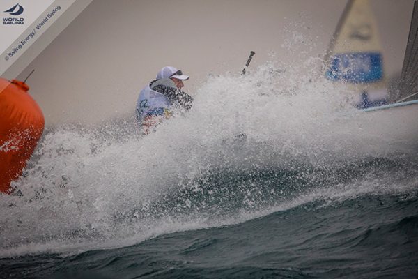 Giles Scott bounces back on day two of Finn racing at the Rio 2016 Olympic sailing regatta. ©Sailing Energy/World Sailing