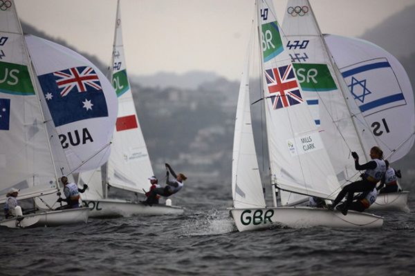 470 sailors Hannah Mills and Saskia Clark. ©Sailing Energy/World Sailing
