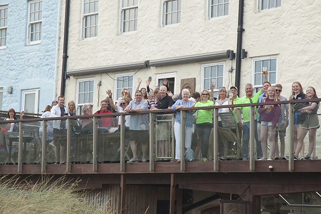 ARC Channel Islands rallygoers in Alderney. Credit: Clare Pengelly/World Cruising Club