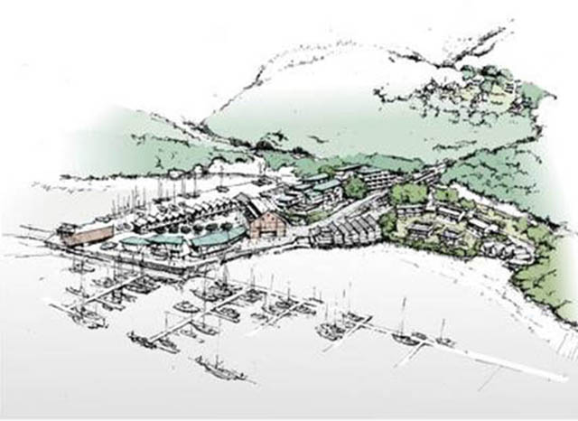 Draft plans for Devon’s Noss on Dart Marina