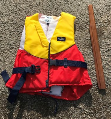 The buoyancy aid that washed up in the Whitsand Bay area of Plymouth