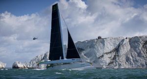 Setting the pace and smashing the multihull record in the 2016 Race is Phaedo 3. Credit: onEdition