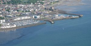 Carrickfergus Marina, harbour and castle
