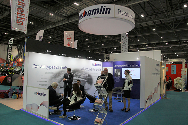 MS Amlin stand at London Boat Show