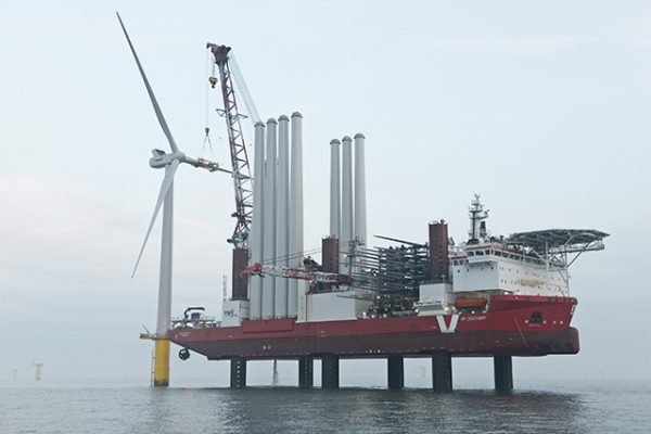 Rampion first turbine installation
