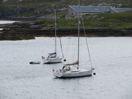 The visitors moorings at Castlebay