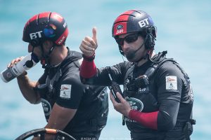 Sir Ben Ainslie at the Louis Vuitton America's Cup Qualifiers, Day 4. © ACEA 2017/Photo Ricardo Pinto