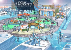 Boating and Watersports Holidays Show artist impression