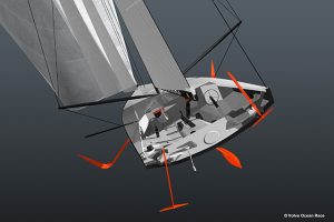 Offshore 60 foot (18.29m) foil-assisted monohull. Credit: Volvo Ocean Race