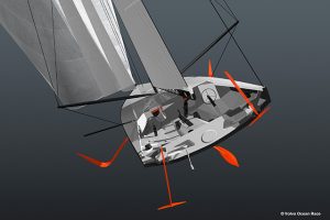 Offshore 60 foot (18.29m) foil-assisted monohull. Credit: Volvo Ocean Race