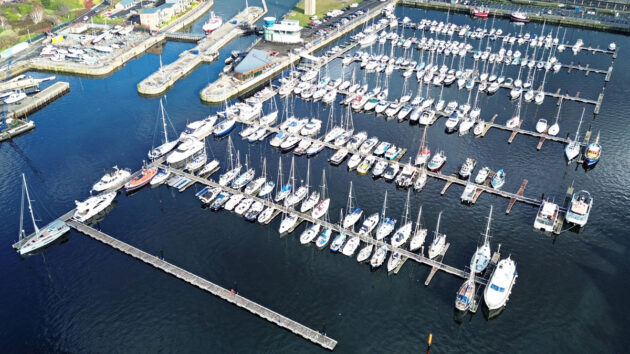 Royal Quays Marina, North Shields, pictured in February 2025