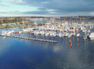 Royal Quays Marina, North Shields, pictured in February 2025