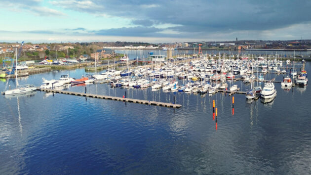 Royal Quays Marina, North Shields, pictured in February 2025
