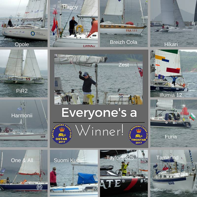 The 13 yachts which have retired from the OSTAR and TWOSTAR 2017 race