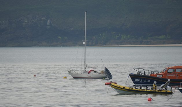 The 9m yacht Kotuku. Credit: RNLI/Alban Roinard