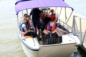 Wheelyboat Coulam V20 launch at Young Epilepsy. Credit: Young Epilepsy