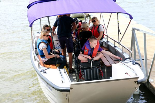 Wheelyboat Coulam V20 launch at Young Epilepsy. Credit: Young Epilepsy