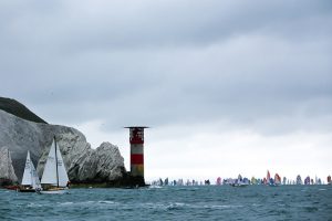 The 2017 Round the Island Race fleet round the Needles. Credit: Paul Wyeth