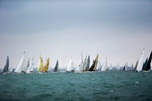 The 2017 Round the Island Race fleet. Credit: Paul Wyeth