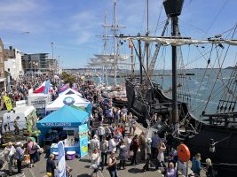 Crowds at the Poole Harbour Boat Show