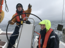 Sailors taking part in the Irish Sailing and Mountaineering Adventure Challenge